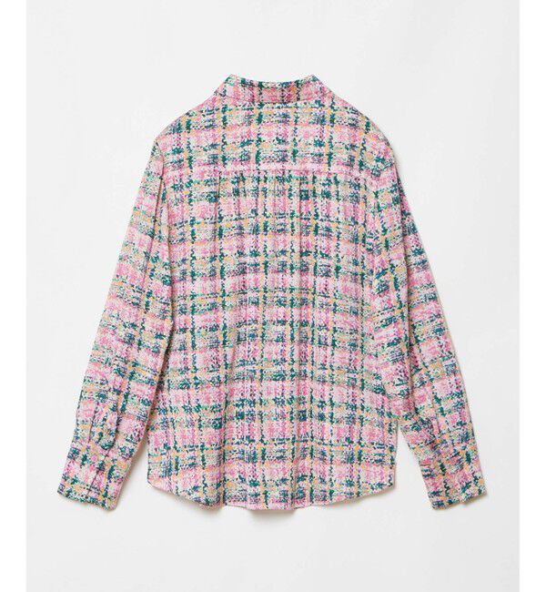 LOULOU WILLOUGHBY「【LOULOU WILLOUGHBY】チェックプリントボウタイブラウス」|シャツ・ブラウス|