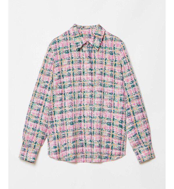 LOULOU WILLOUGHBY「【LOULOU WILLOUGHBY】チェックプリントボウタイブラウス」|シャツ・ブラウス|