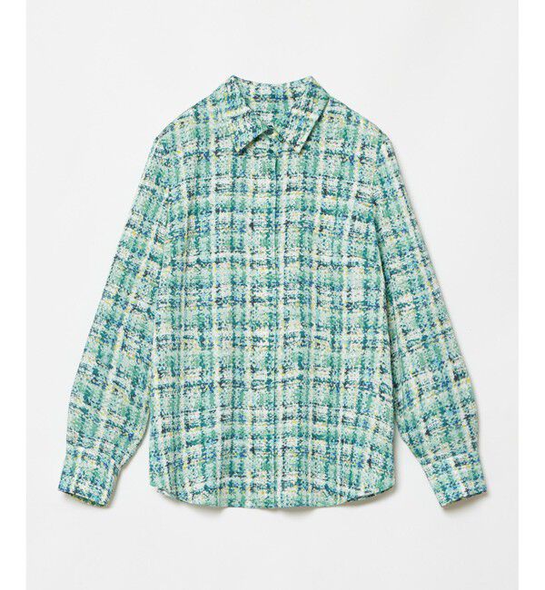 LOULOU WILLOUGHBY「【LOULOU WILLOUGHBY】チェックプリントボウタイブラウス」|シャツ・ブラウス|