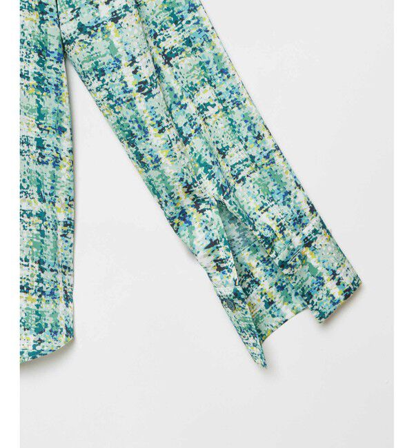 LOULOU WILLOUGHBY「【LOULOU WILLOUGHBY】チェックプリントボウタイブラウス」|シャツ・ブラウス|