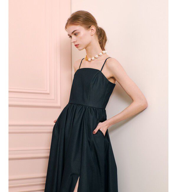 LOULOU WILLOUGHBY「【LOULOU WILLOUGHBY】シャンブレーベアワンピース」|ワンピース|