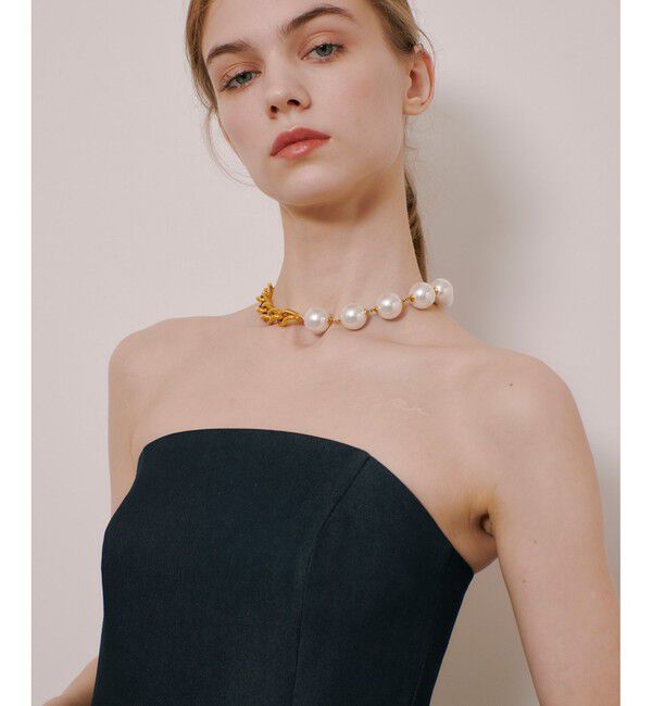 LOULOU WILLOUGHBY「【LOULOU WILLOUGHBY】シャンブレーベアワンピース」|ワンピース|