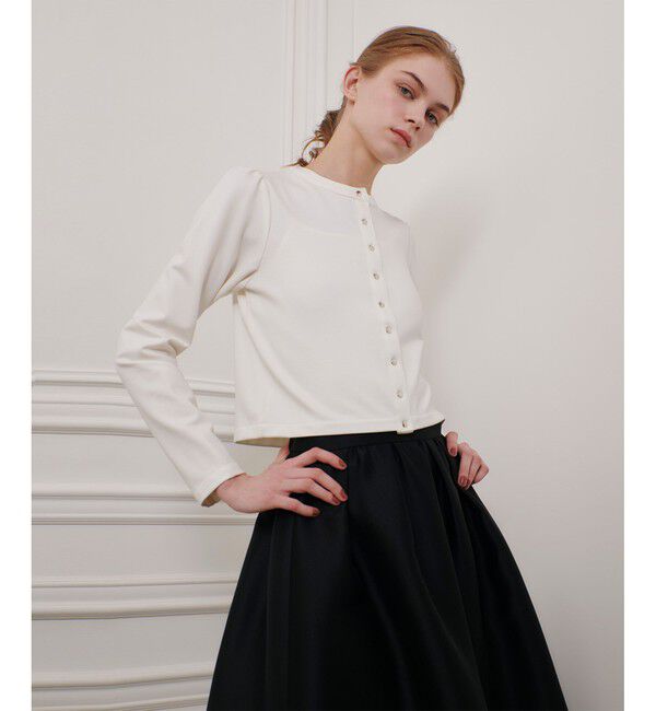 LOULOU WILLOUGHBY「【LOULOU WILLOUGHBY】ポンチカーディガン」|カーディガン|