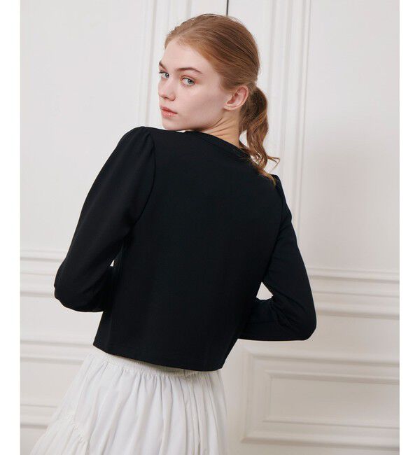 LOULOU WILLOUGHBY「【LOULOU WILLOUGHBY】ポンチカーディガン」|カーディガン|