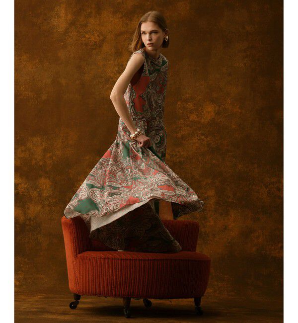 LOULOU WILLOUGHBY「【LOULOU WILLOUGHBY】RATTIペイズリーフレアワンピース」|ワンピース|