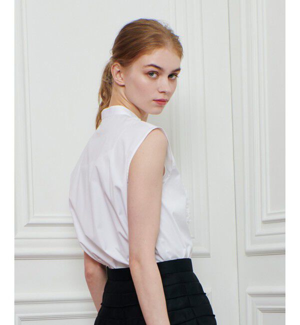 LOULOU WILLOUGHBY「【LOULOU WILLOUGHBY】フロントシアーフリルブラウス」|シャツ・ブラウス|