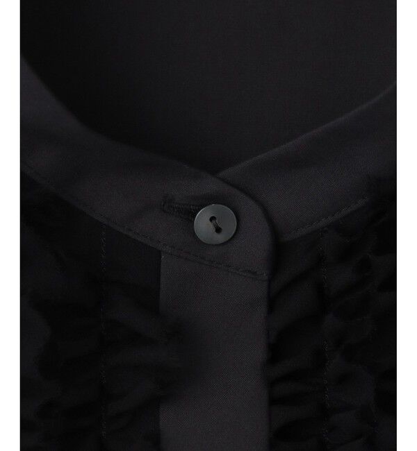 LOULOU WILLOUGHBY「【LOULOU WILLOUGHBY】フロントシアーフリルブラウス」|シャツ・ブラウス|