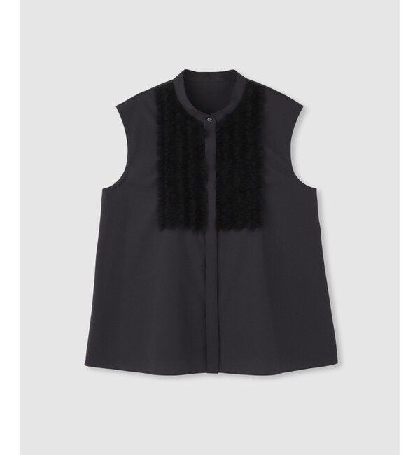 LOULOU WILLOUGHBY「【LOULOU WILLOUGHBY】フロントシアーフリルブラウス」|シャツ・ブラウス|