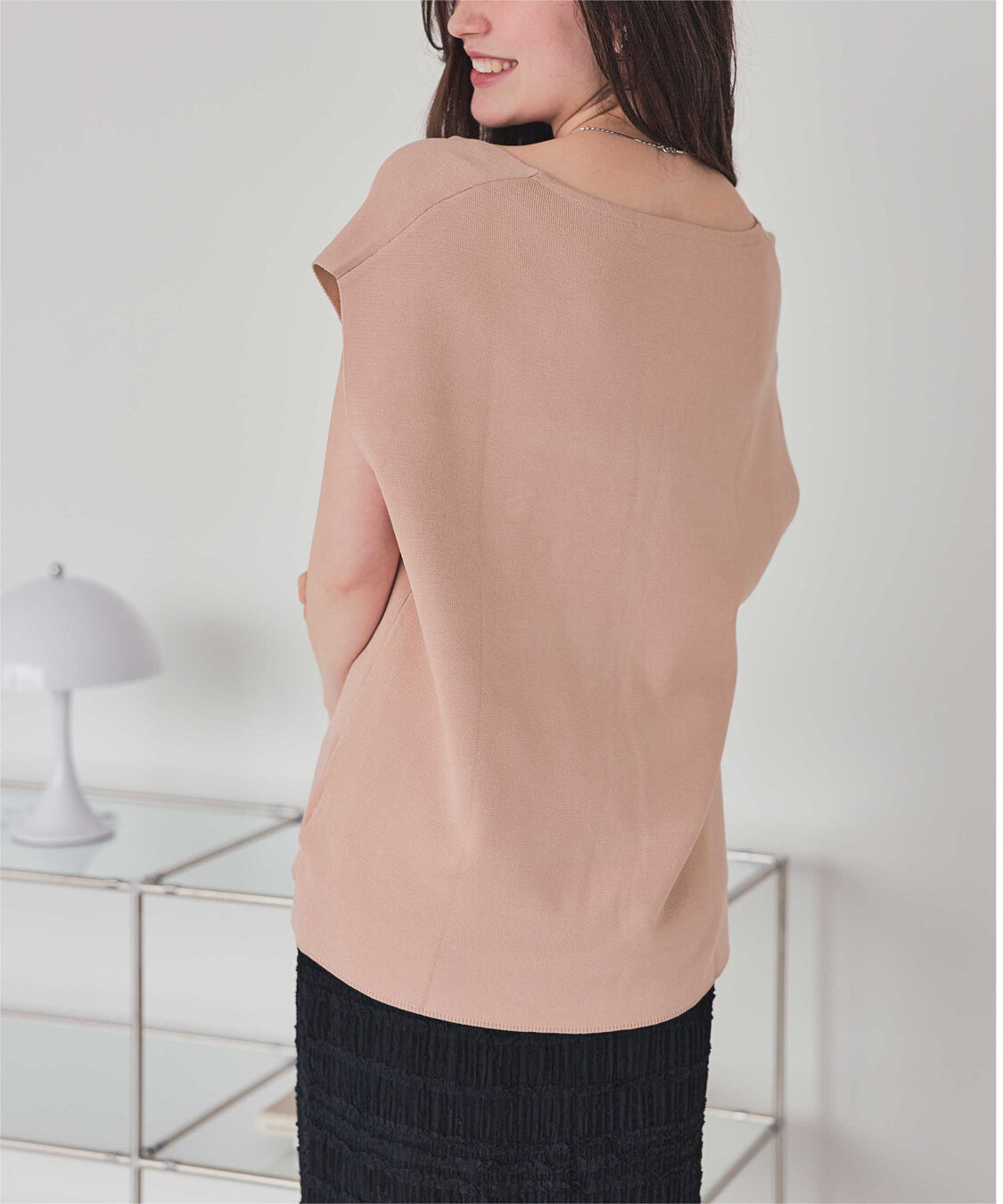 titivate「深Vネックニットベスト」|ニット・セーター|