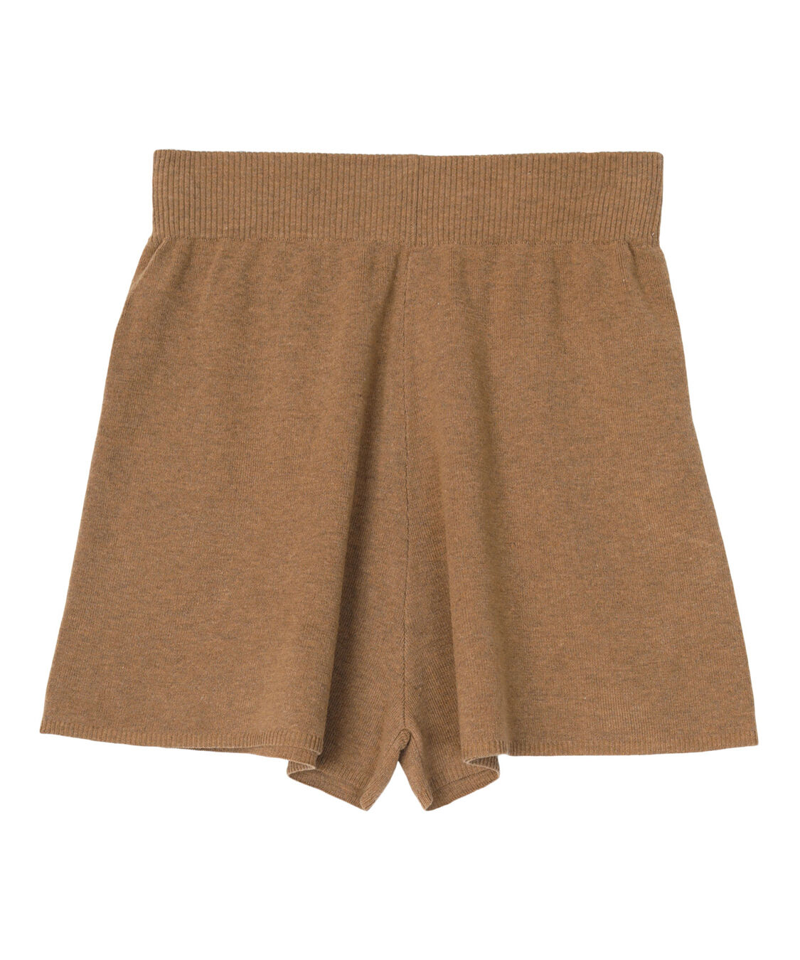 SEA DRESS「シンプルニットショートパンツ」|ショーツ|モカ