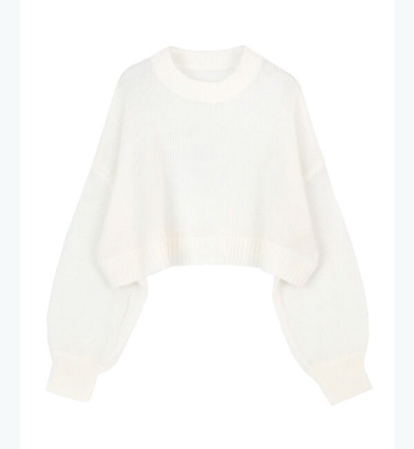 titivate「シアーショートプルオーバー」|ニット・セーター|