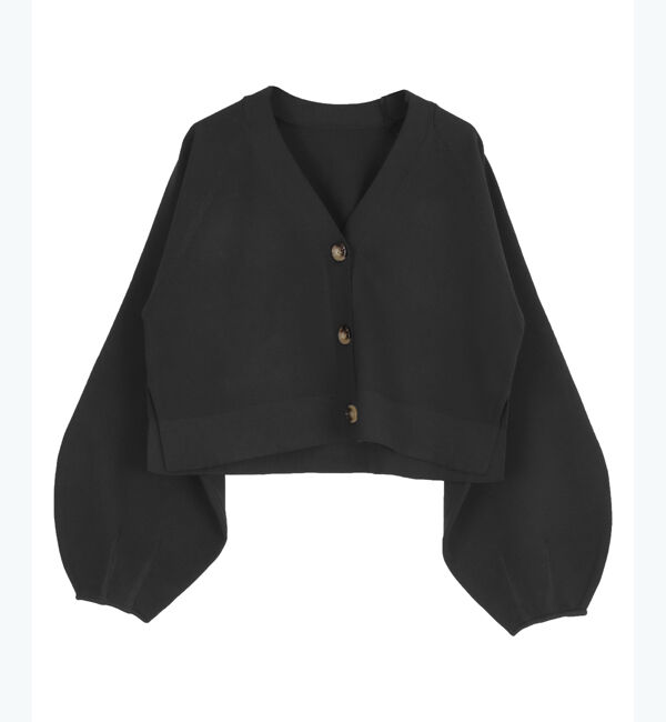 titivate「【前坂美結さんコラボ】Vネッククロップドニットカーディガン」|ニット・セーター|