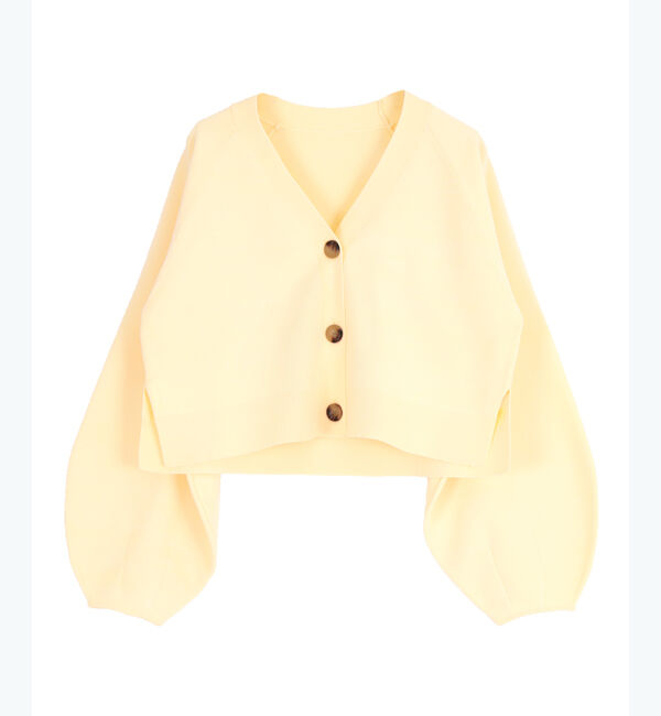 titivate「【前坂美結さんコラボ】Vネッククロップドニットカーディガン」|ニット・セーター|