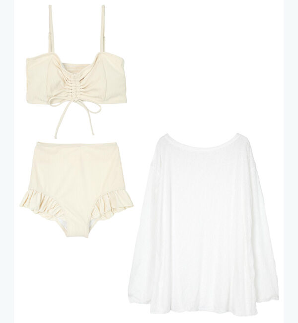 SEA DRESS「シアートップス付ビキニ/セット水着」|ビキニ|