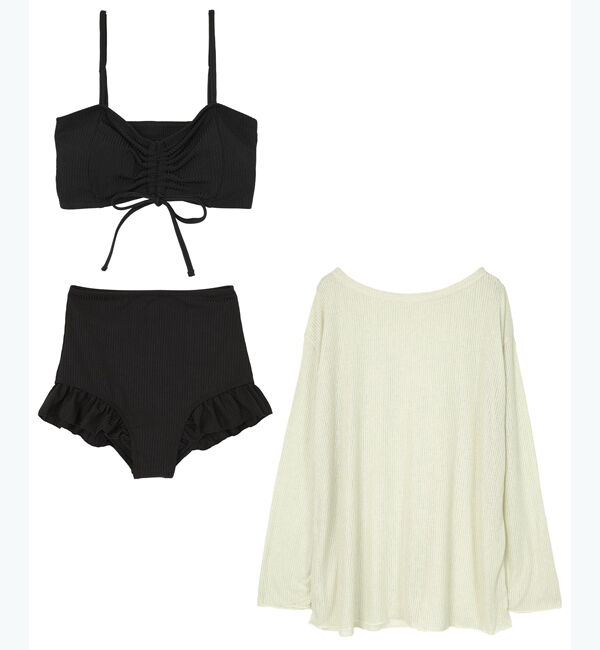 SEA DRESS「シアートップス付ビキニ/セット水着」|ビキニ|