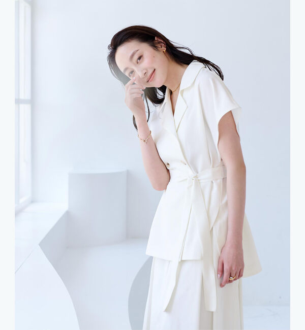 ur's「トレンチデザインジレ/ブラウス」|シャツ・ブラウス|