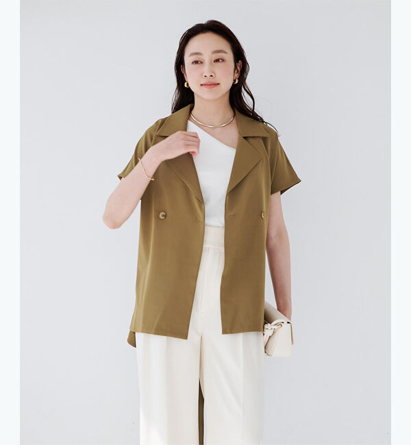 ur's「トレンチデザインジレ/ブラウス」|シャツ・ブラウス|