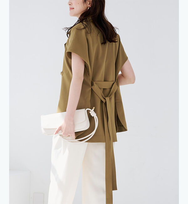 ur's「トレンチデザインジレ/ブラウス」|シャツ・ブラウス|