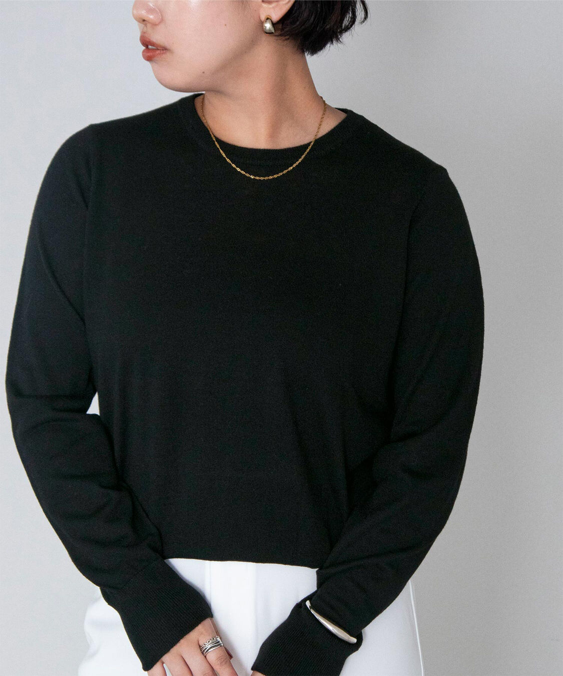 ur's「クルーネックハイゲージニット」|ニット・セーター|