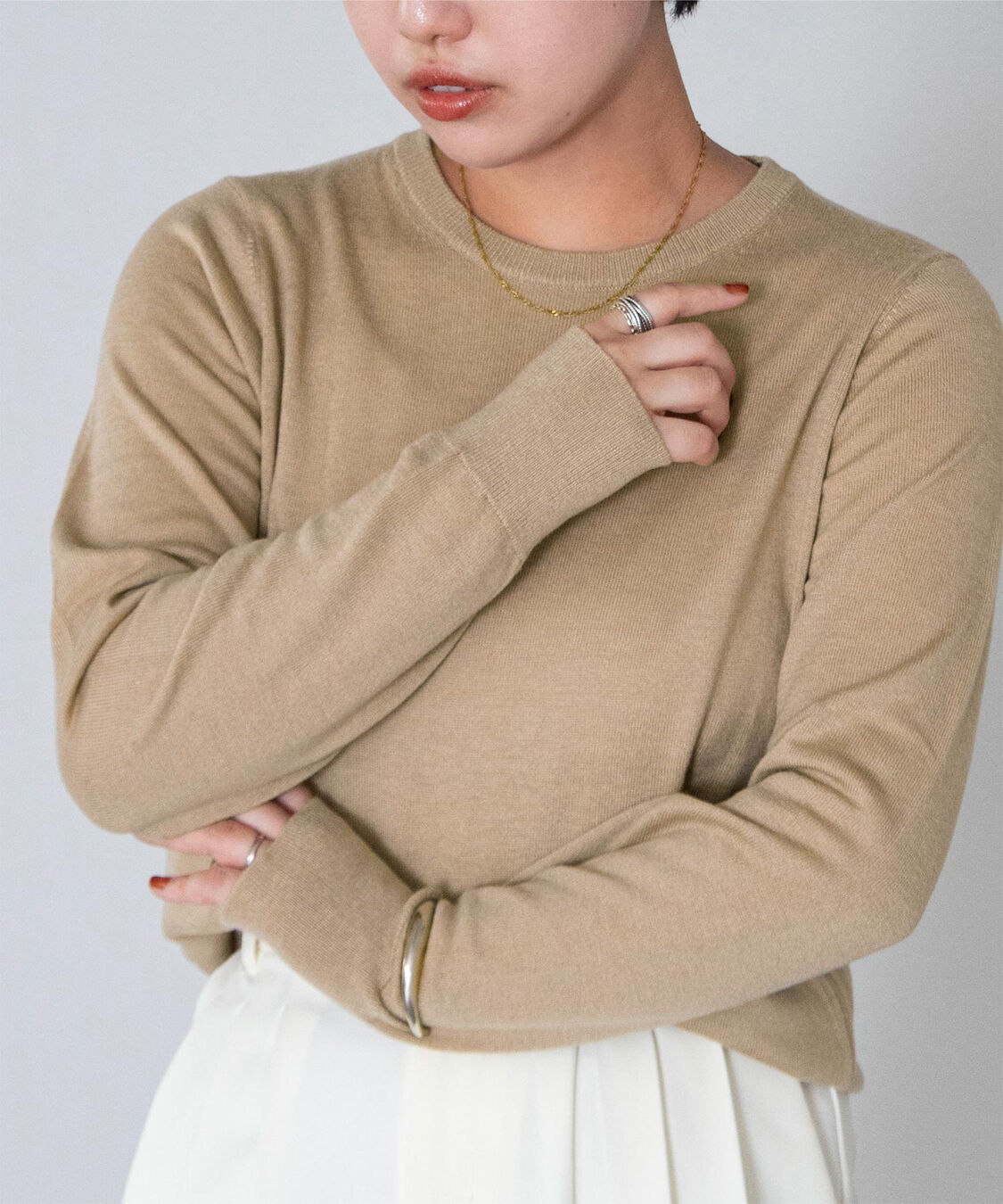 ur's「クルーネックハイゲージニット」|ニット・セーター|