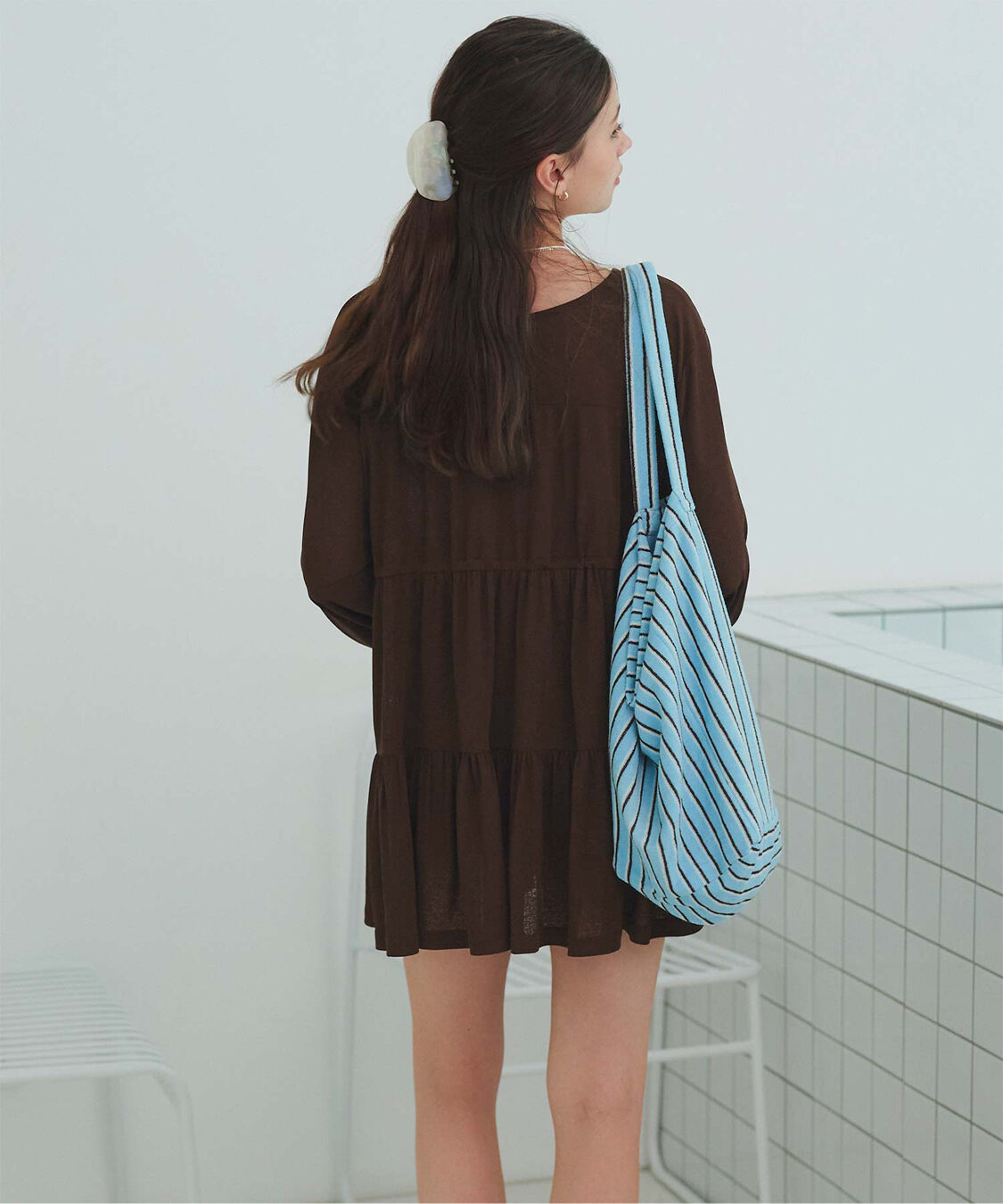 SEA DRESS「ティアードロングカーディガン/ラッシュガード」|コンビネゾン|