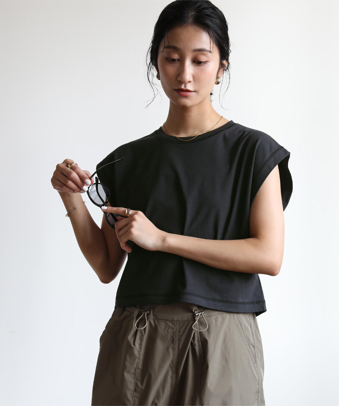 ur's「汗染み防止ワイドスリーブTシャツ」|Tシャツ・カットソー|