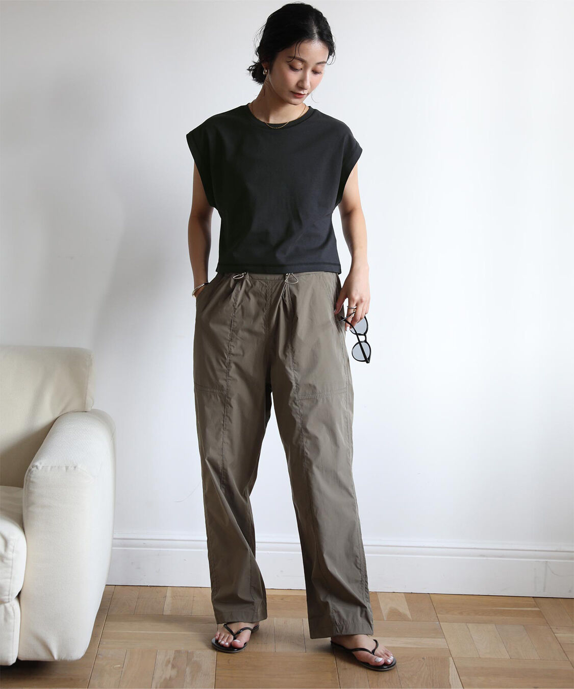 ur's「汗染み防止ワイドスリーブTシャツ」|Tシャツ・カットソー|