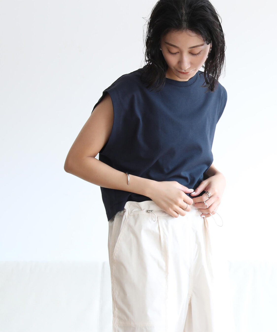 ur's「汗染み防止ワイドスリーブTシャツ」|Tシャツ・カットソー|