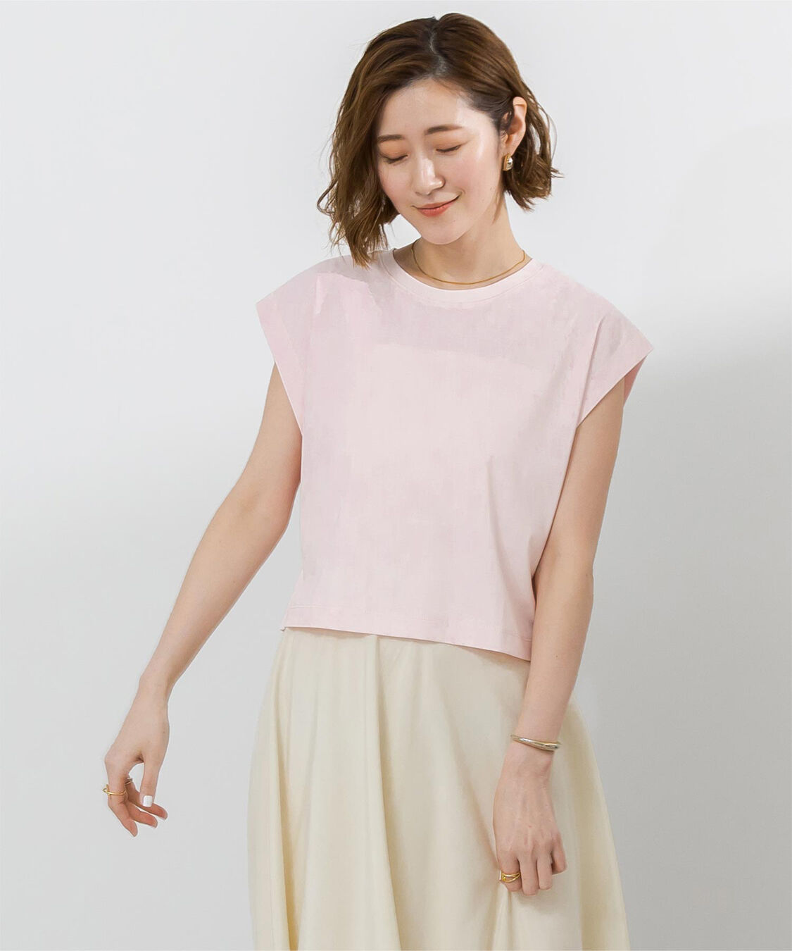 ur's「汗染み防止ワイドスリーブTシャツ」|Tシャツ・カットソー|