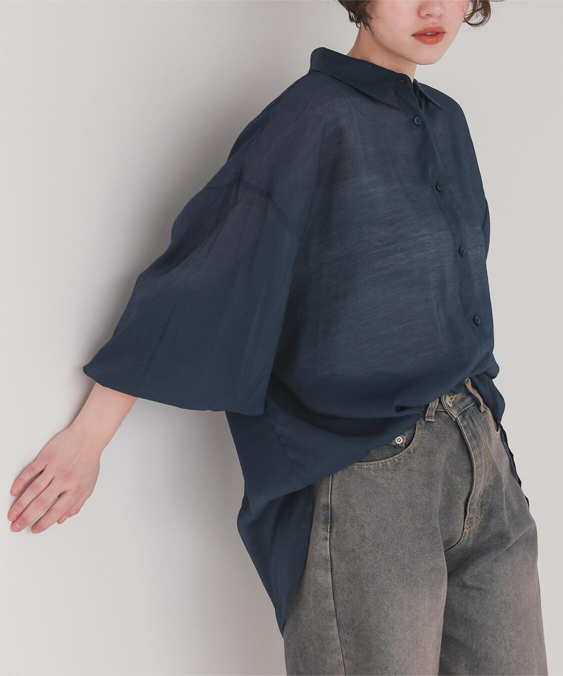 titivate「ベーシックシアーシャツ」|シャツ・ブラウス|