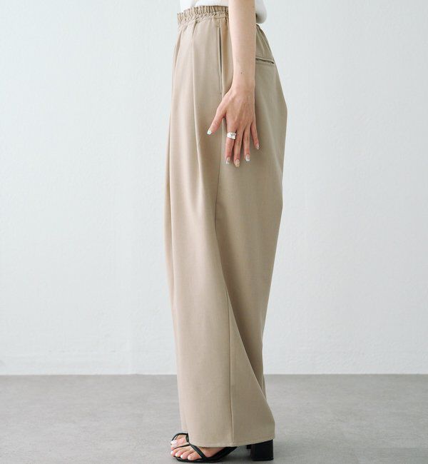  「【新色追加】ツータックウエストゴムストレッチパンツ」|その他|