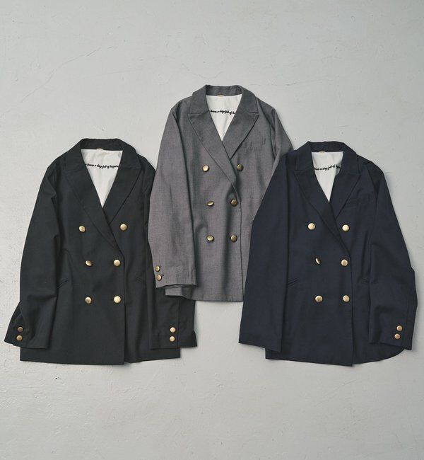  「【セットアップ対応】TRダブルデザインテーラードジャケット」|テーラードジャケット|