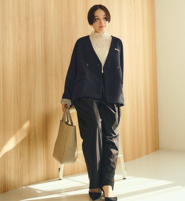  「【SMLサイズ展開】【セットアップ対応】TRツータックスラックスパンツ」|スラックス|