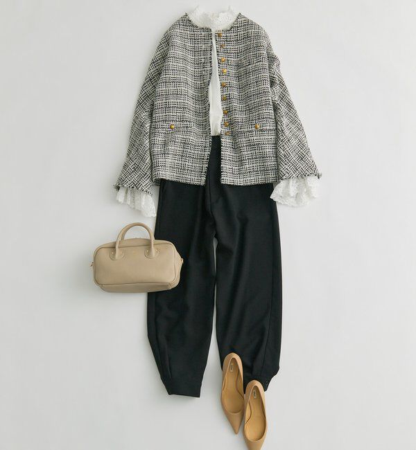  「アソートツィードノーカラージャケット」|ノーカラージャケット|