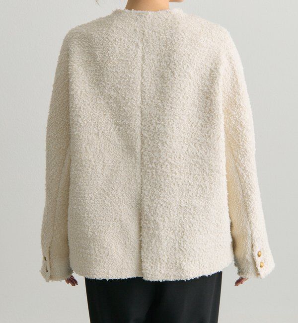  「アソートツィードノーカラージャケット」|ノーカラージャケット|