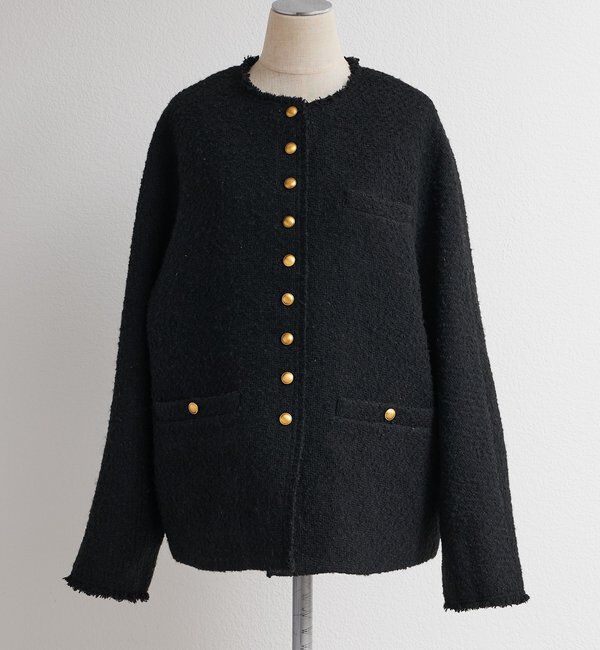  「アソートツィードノーカラージャケット」|ノーカラージャケット|