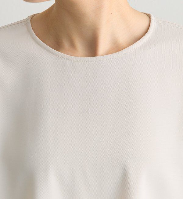  「【Du noir】ハンド風ステッチストレッチジョーゼットプルオーバー」|シャツ・ブラウス|