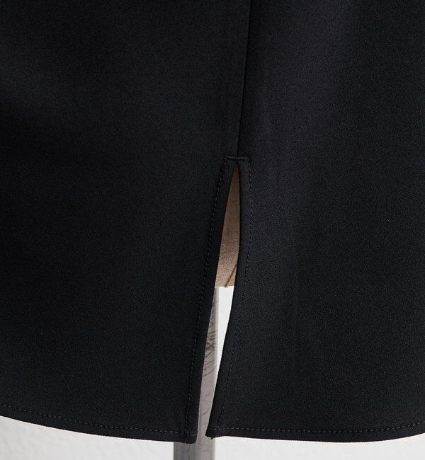  「【Du noir】ハンド風ステッチストレッチジョーゼットプルオーバー」|シャツ・ブラウス|