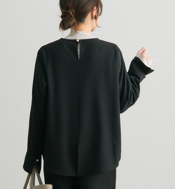  「ダブルストレッチレースカットソー」|Tシャツ・カットソー|