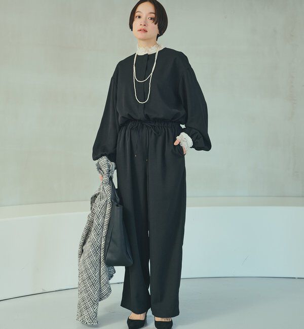  「ダブルストレッチレースカットソー」|Tシャツ・カットソー|