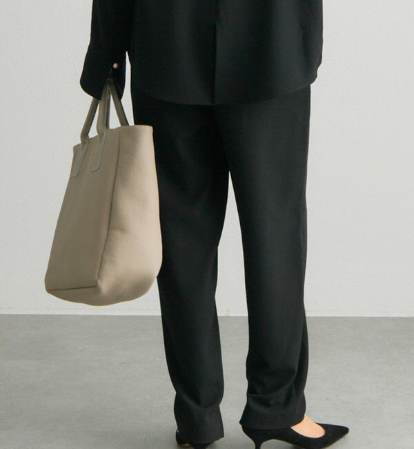  「【Du noir/セットアップ対応】ストレッチジョーゼットインスリットパンツ」|その他|