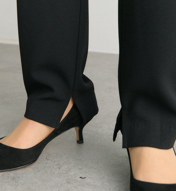  「【Du noir/セットアップ対応】ストレッチジョーゼットインスリットパンツ」|その他|