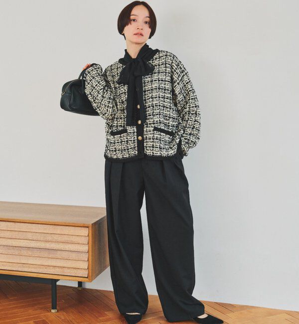  「シアーリボンタイ2WAYブラウス」|シャツ・ブラウス|