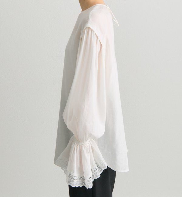  「フレアレースカフスブラウス」|シャツ・ブラウス|