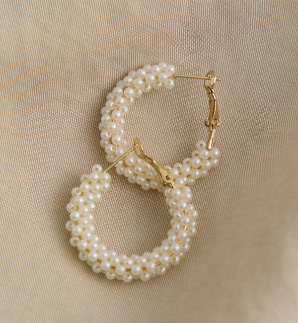  「パールフープピアス」|ネックレス|