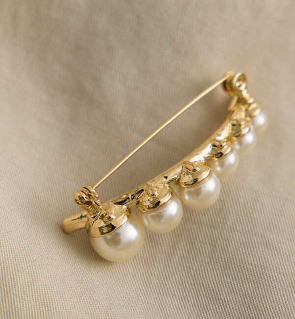  「パールカーブブローチ」|ネックレス|