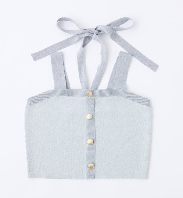  「セット対応/配色ラメニットビスチェ」|ニット・セーター|