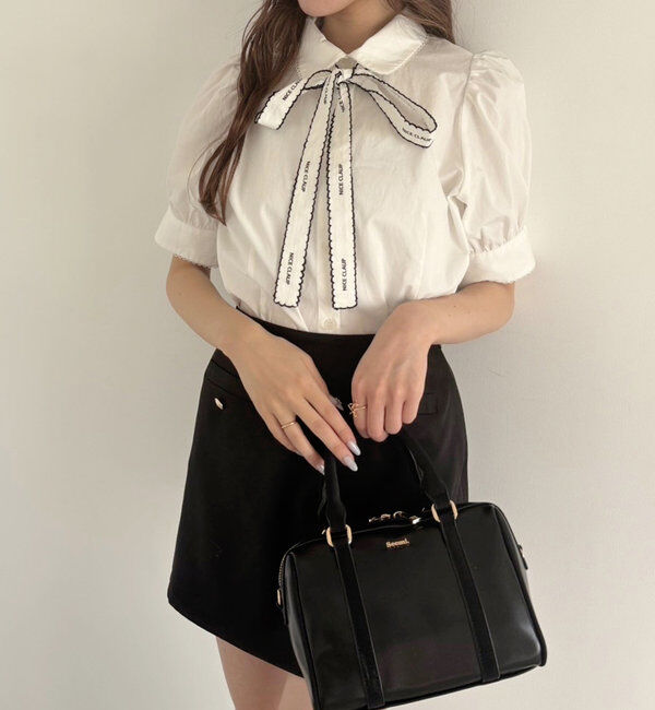  「ロゴボウタイブラウス」|シャツ・ブラウス|