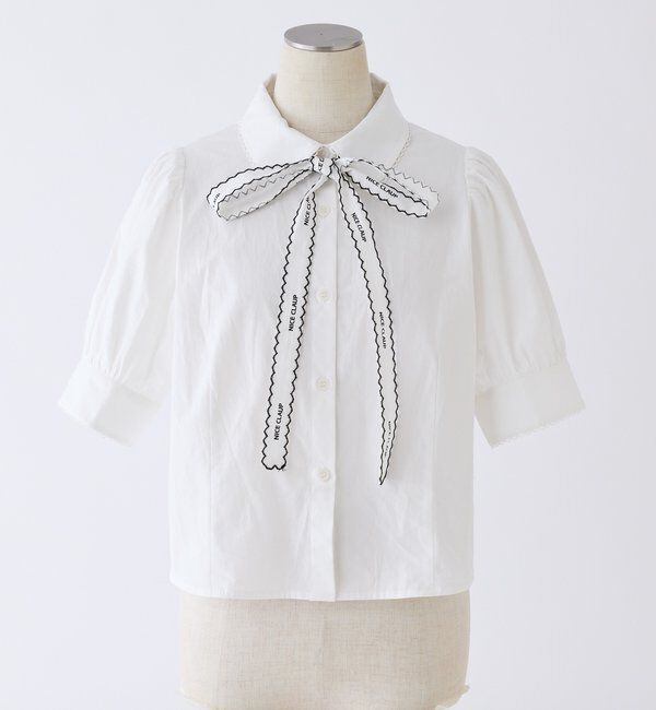  「ロゴボウタイブラウス」|シャツ・ブラウス|