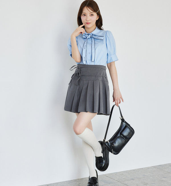  「ロゴボウタイブラウス」|シャツ・ブラウス|